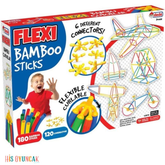 Dede FLEXı Bambu Çubuklar 300 Parça